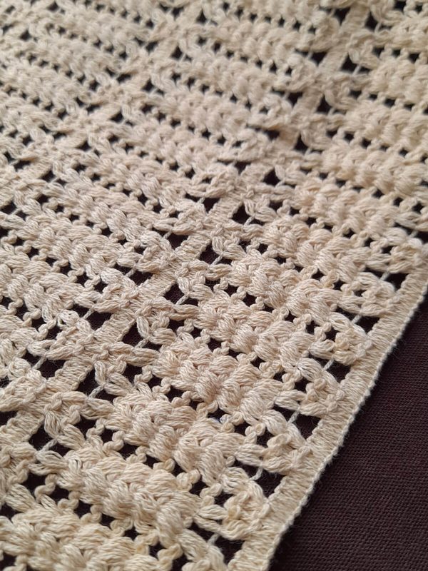 Krem Renk %100 Pamuk Şerit (25 cm en)